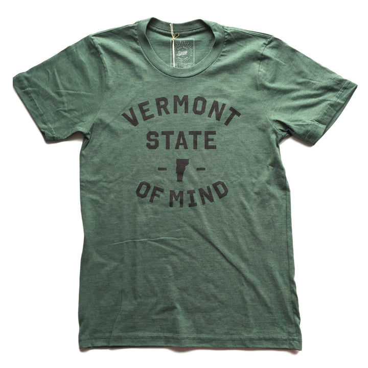 Vermont State of Mind Green Tee