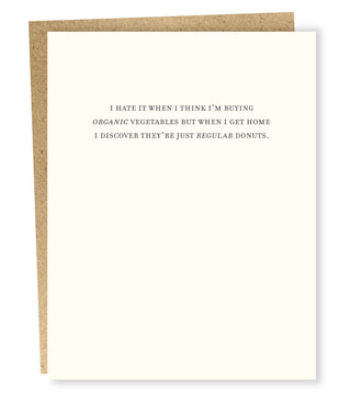 Organic Vegetables Card - SP2