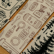 Load image into Gallery viewer, Camp Gear Tea Towel