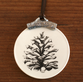 Laura Zindel Ceramic & Pewter Ornament