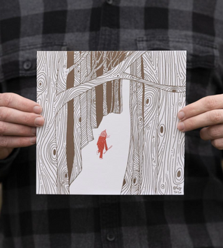 Childhood in the Woods Print - 8x8