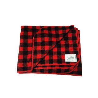 Johnson Woolen Mills Norris Throw - Tight Red Buffalo Check