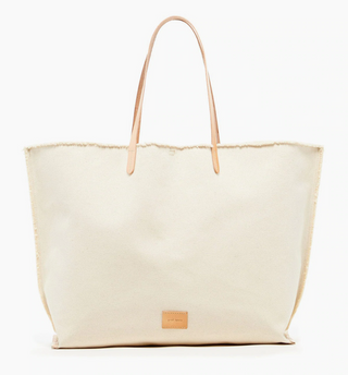 Hana Boat Bag - Natural Canvas/Natural Leather