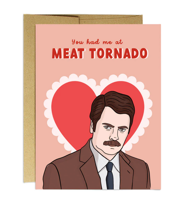 Meat Tornado Parks And Rec Card - PM1