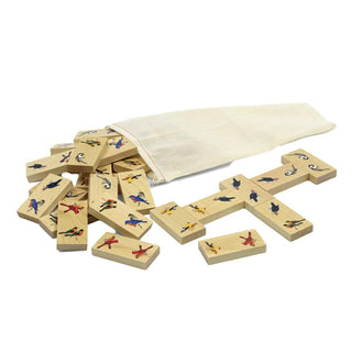 Wooden Dominoes - Backyard Birds