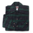 Load image into Gallery viewer, Blackwatch Green and Navy Plaid Men's Flannel Shirt