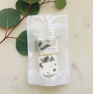 Organic Shower Steamers 2 Pack - Eucalyptus + Peppermint