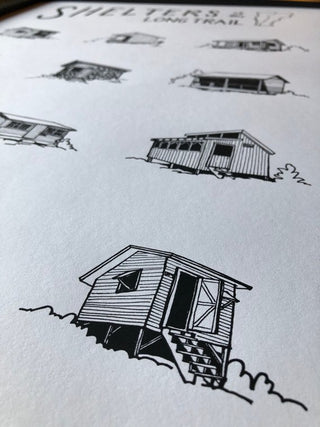 Shelters of The Long Trail Print