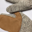Load image into Gallery viewer, Oatmeal Wool Mittens with Deerskin