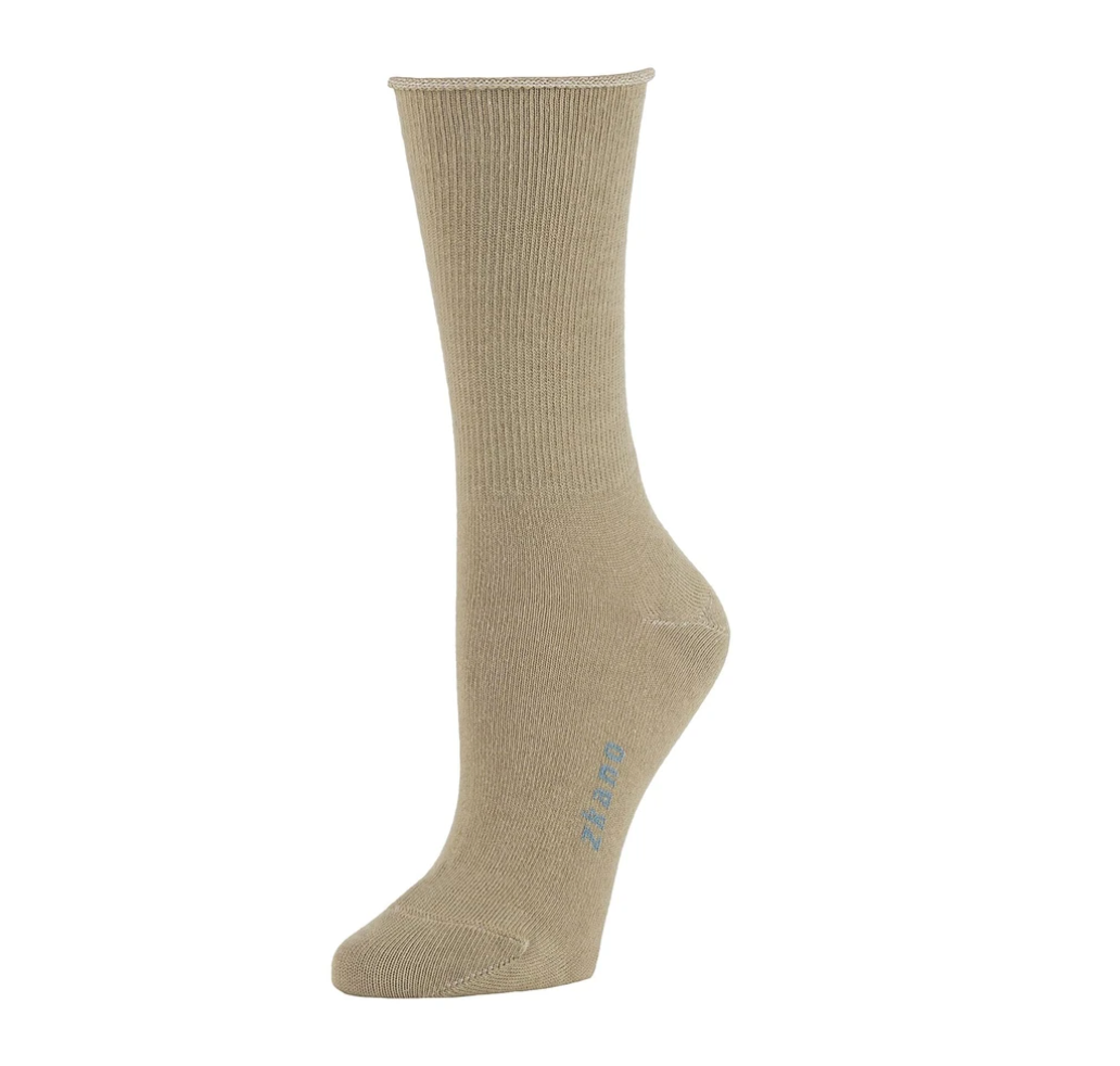 Women's Roll Top Crew Socks Common Deer