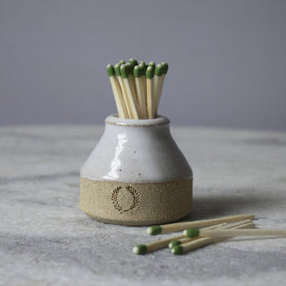 Farmhouse Pottery Milk Bottle Match Striker