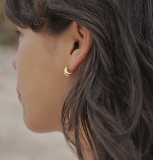 Lithic Earrings Gold Vermeil