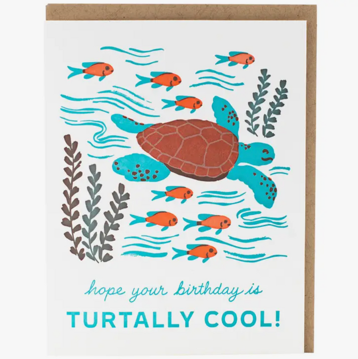 Sea Turtle Birthday Card - SI5