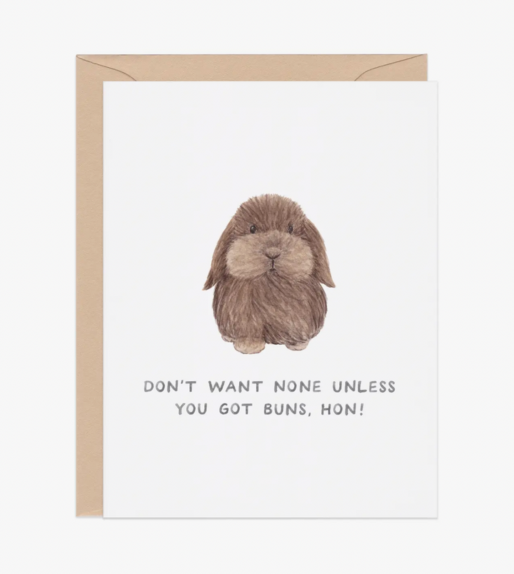 Don't Want None Bunny Card - AZ1