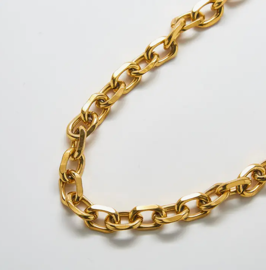 Chunky Gold Chain Necklace – Hannah X