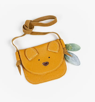 Kid's Leather Purse - Honey Bear
