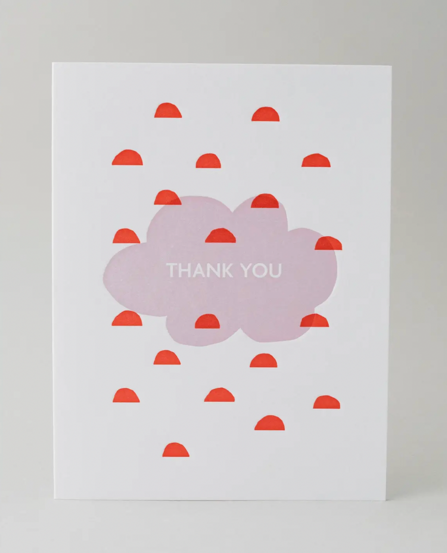 Pink Cloud Thank You Card - MW1