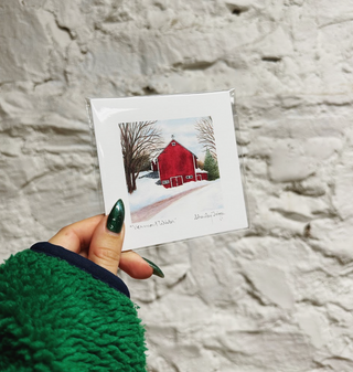 UNFRAMED 4x4 Mini Print - Vermont Winter in Fairfield