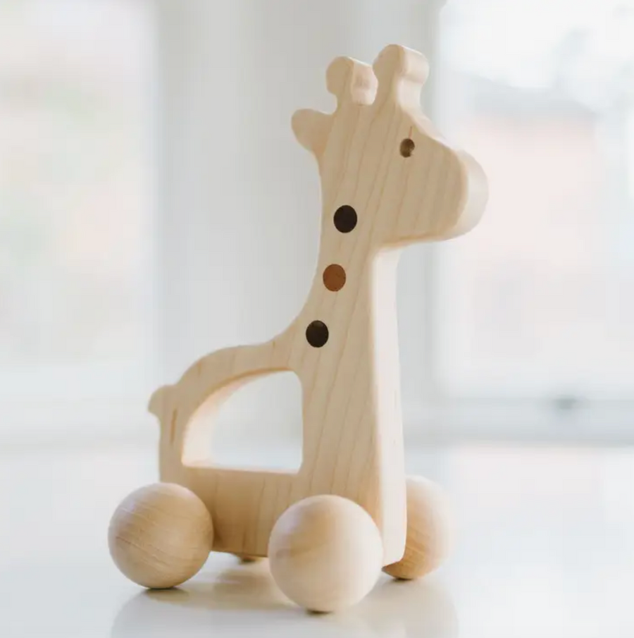 Giraffe Wooden Push Toy