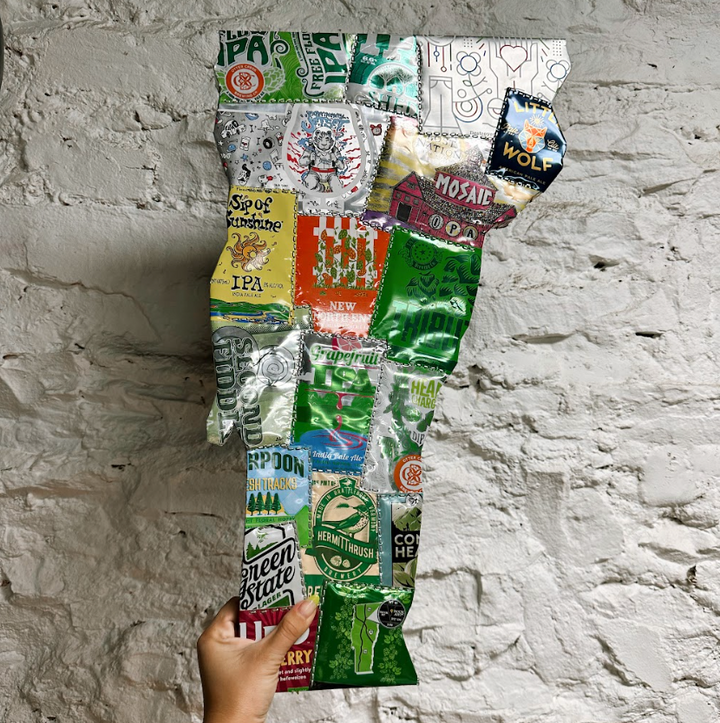 Vermont Beercan Wall Hanging **IN-STORE ONLY**
