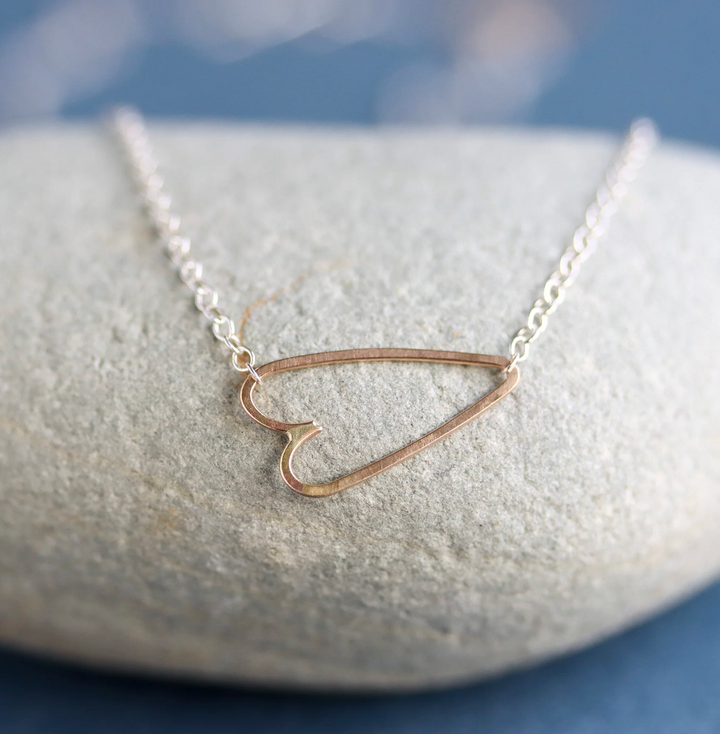 Sideways Heart Necklace