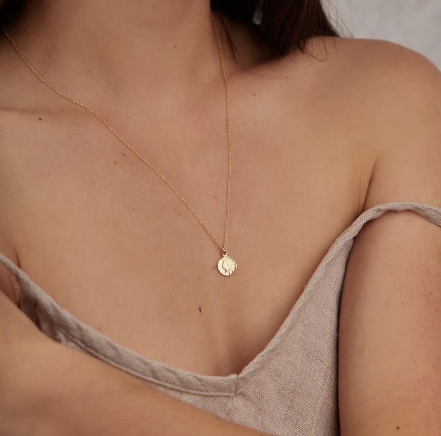 Gold Vermeil Phia Pendant Necklace 18"