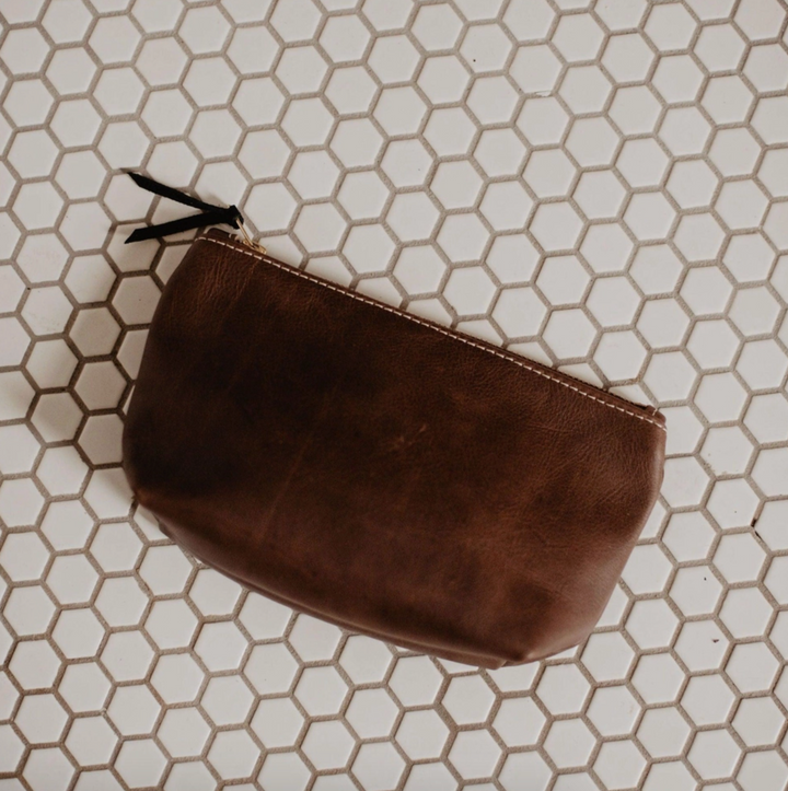Leather Apothecary Bag - Chocolate
