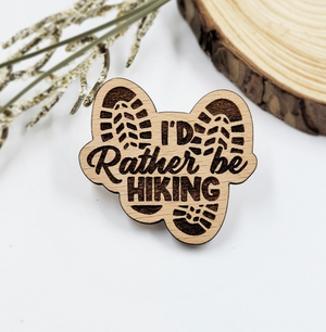 Outdoorsy Wooden Pin