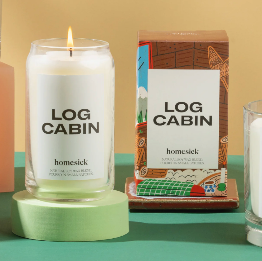 Log Cabin Candle