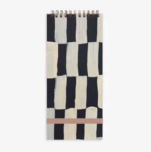 Row Ruled Slim Notebook - Checkered
