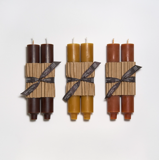 Column 9" Beeswax Candles - Natural