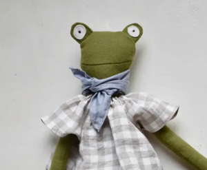 Fern the Frog Stuffed Toy - Floral Pants