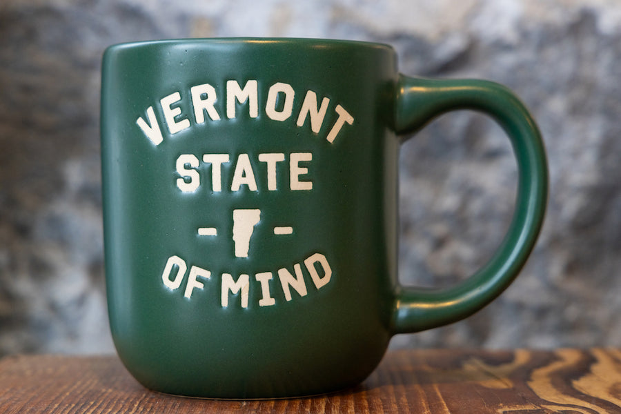 Common Deer Vermont State of Mind Green Mug