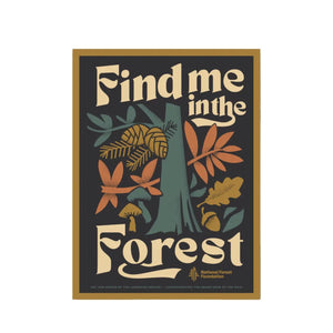 Find Me in the Forest Print - 12x16