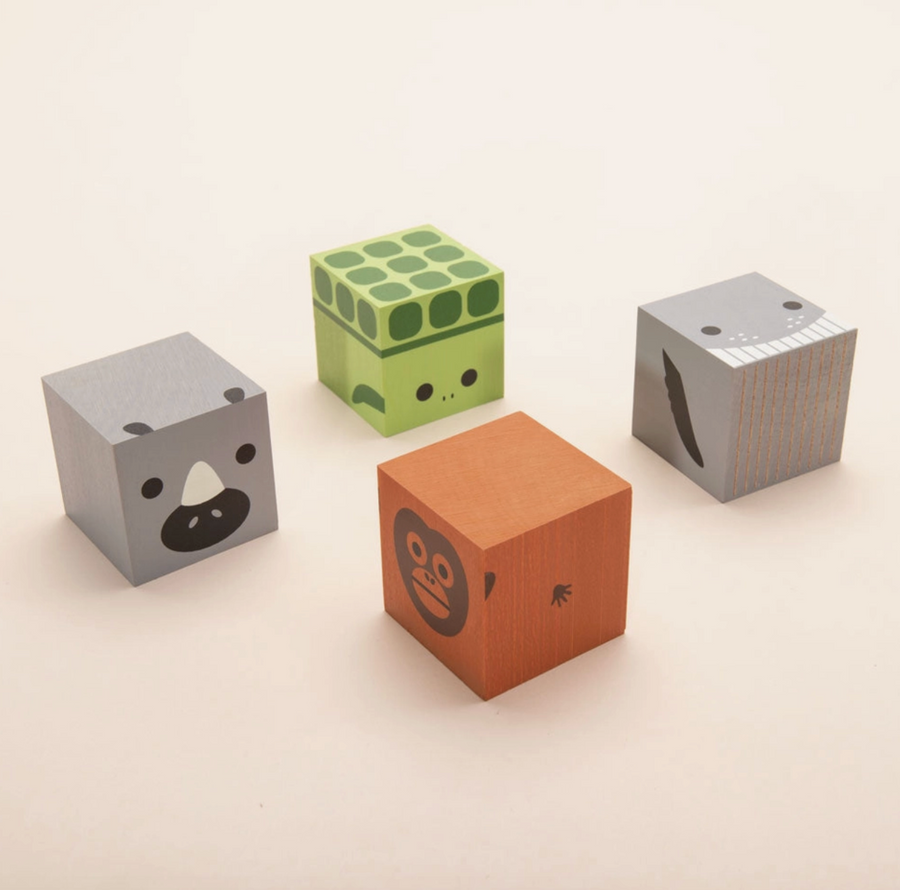 Cubelings Blocks - Endangered Species
