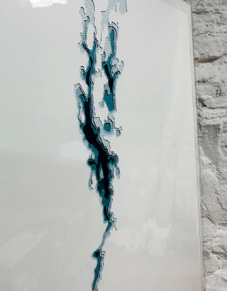 Layered Lake Champlain Print 8x10 - Green