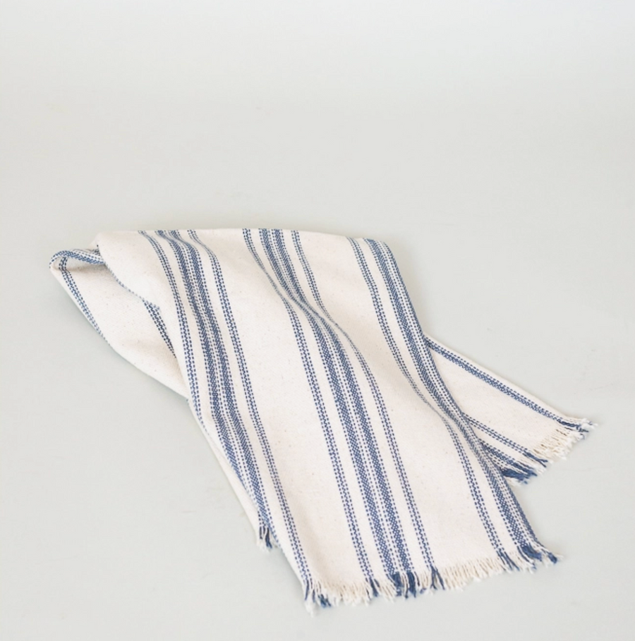 Blue Striped Dish Towel – Common Deer