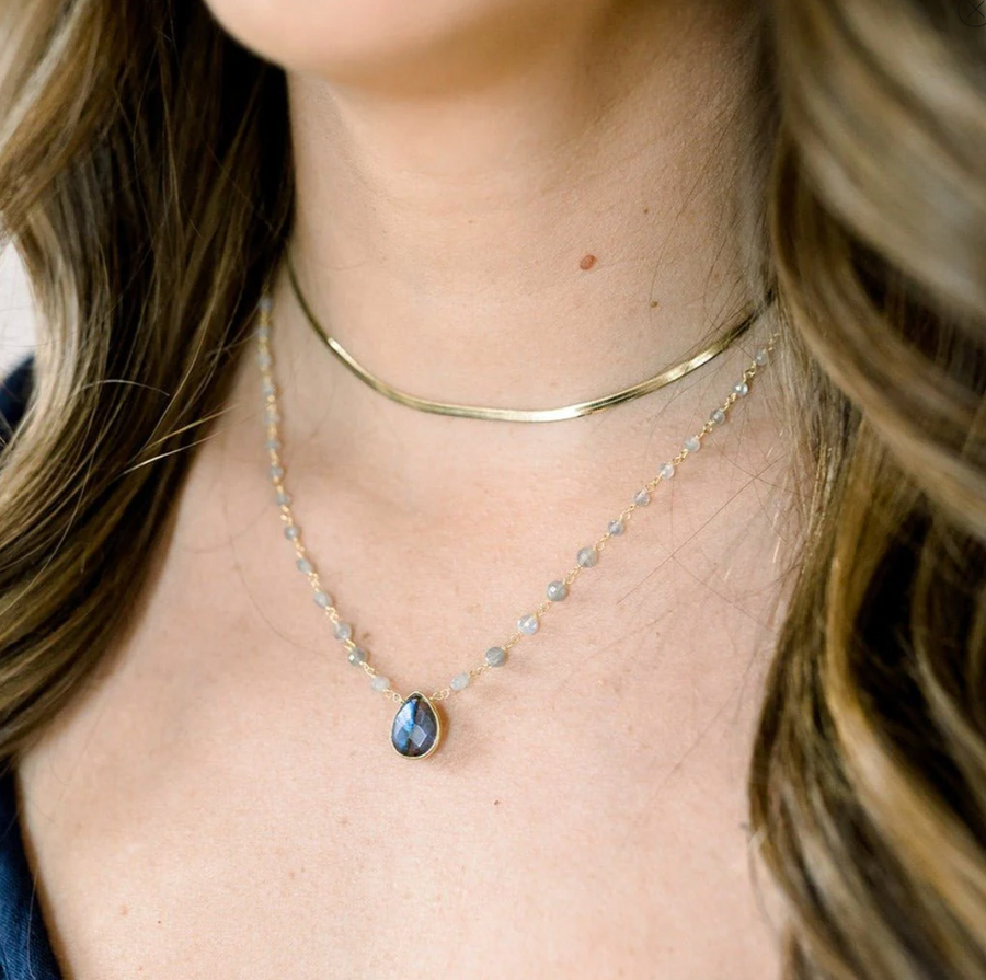 Lexie Herringbone Chain Necklace