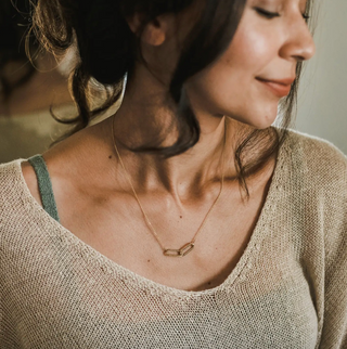 Linked Together Necklace - 14k Gold Fill