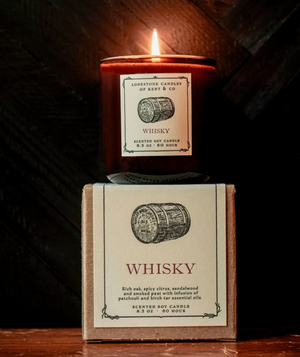 Whisky Luxury Soy Candle - 8.5oz
