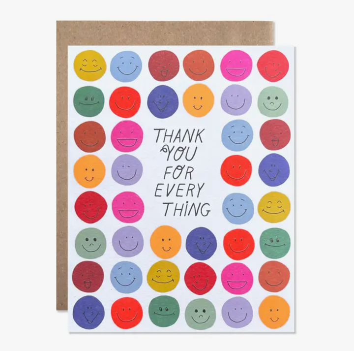 Thank You For Everything Smileys Card - HB1