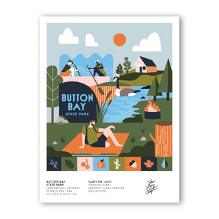 Vermont Parks Collection Print: Button Bay State Park 12x16