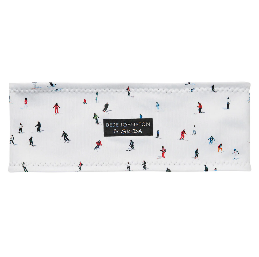 SKIDA Alpine Fleece-Lined Headband - Dede Johnston Crowded Slopes