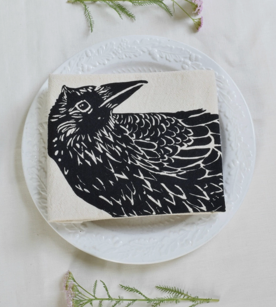 Crow Tea Towel