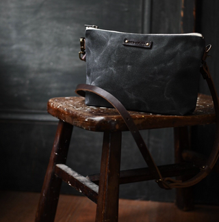 Red House Mini Crossbody Bag - Ash Blue