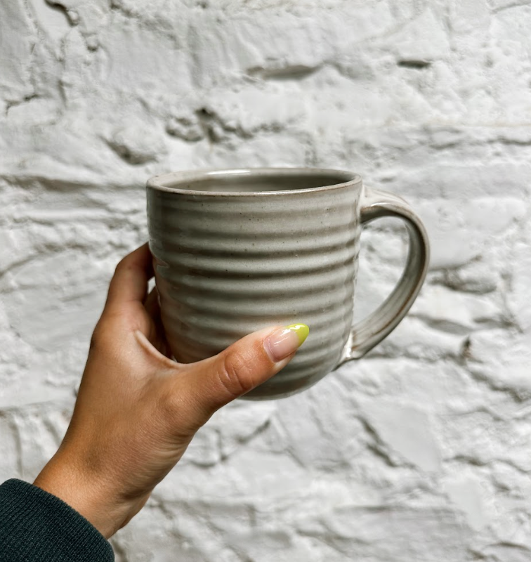 Laura White Pottery x Common Deer Peek-a-Boo Heart Inside Mug