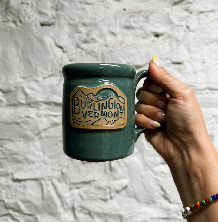 Common Deer Burlington, VT Mug - Light Teal