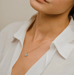 Mesa Necklace - Turquoise &amp; Sterling Silver