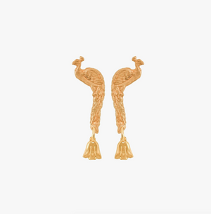 Mayura Earrings - Brass