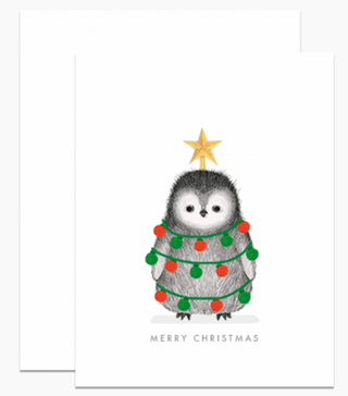 Decorated Penguin Card - DH7